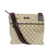 Gucci Vintage Pre-owned Canvas gucci-vskor Beige, Dam