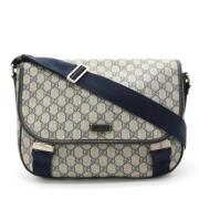 Gucci Vintage Pre-owned Canvas crossbodyvskor Beige, Dam