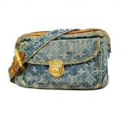 Louis Vuitton Vintage Pre-owned Tyg crossbodyvskor Blue, Dam