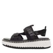 Chloé Pre-owned Pre-owned Tyg sandaler Black, Dam