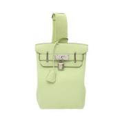 Hermès Vintage Pre-owned Laeder crossbodyvskor Green, Dam