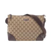 Gucci Vintage Pre-owned Canvas gucci-vskor Beige, Dam