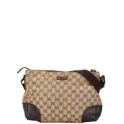 Gucci Vintage Pre-owned Canvas gucci-vskor Beige, Dam