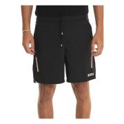 Boss Shorts med dragsko och sidologotyp Black, Herr