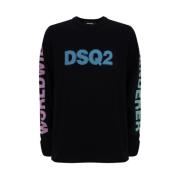 Dsquared2 Herr Sweatshirt Svart Black, Herr