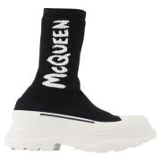 Alexander McQueen Tyg sneakers Black, Dam