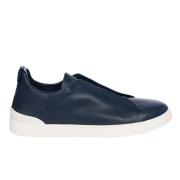 Ermenegildo Zegna Blå Triple Stitch Sneakers Blue, Herr