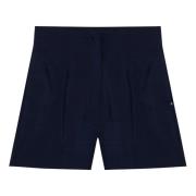 Sportmax Shorts för en stilren look Blue, Dam