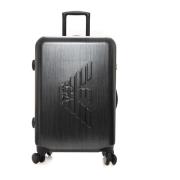 Emporio Armani Stilfull 4-hjuls Trolley med dragkedja Black, Herr