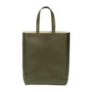 Testoni Noto Tote BAG Deluxe Grained Calf Green, Unisex