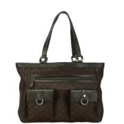 Gucci Vintage Pre-owned Canvas gucci-vskor Brown, Dam