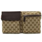 Gucci Vintage Pre-owned Canvas axelremsvskor Brown, Herr