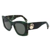 Lanvin Grön Acetat Dam Solglasögon Green, Dam