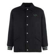 Maison Kitsuné Broderad ullbomberjacka Black, Herr