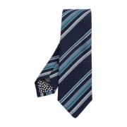 PS By Paul Smith Blå Silke Pinstripe Slips Blue, Herr