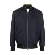 PS By Paul Smith Blå ullbomberjacka med Green Storm System® Blue, Herr