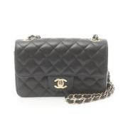 Chanel Vintage Pre-owned Laeder axelremsvskor Black, Dam