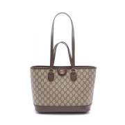 Gucci Vintage Pre-owned Laeder axelremsvskor Beige, Dam