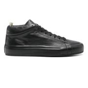 Officine Creative Enkla Läder Sneakers Black, Dam