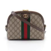 Gucci Vintage Pre-owned Laeder axelremsvskor Beige, Dam