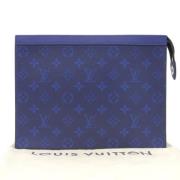 Louis Vuitton Vintage Pre-owned Canvas kuvertvskor Blue, Herr