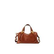 Chloé Modern Paraty 24 läder axelväska Brown, Dam