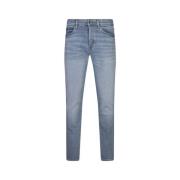 Hugo Boss Slim Fit Blå Jeans i Denim Blue, Herr