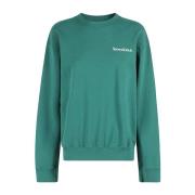 Sporty & Rich Hälsa Välstånd Crewneck Sweatshirt Green, Dam