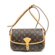 Louis Vuitton Vintage Pre-owned Canvas axelremsvskor Brown, Dam