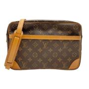 Louis Vuitton Vintage Pre-owned Tyg axelremsvskor Brown, Dam