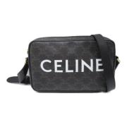 Celine Vintage Pre-owned Canvas handvskor Black, Dam