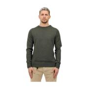 Dondup Grundläggande Ull Regular Crewneck Tröja Green, Herr