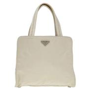 Prada Vintage Pre-owned Canvas prada-vskor Beige, Dam