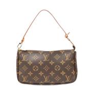 Louis Vuitton Vintage Pre-owned Canvas handvskor Brown, Dam