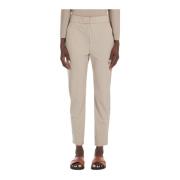 Max Mara Tekniska Jerseybyxor med Franska Fickor Beige, Dam