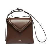 Max Mara Brun läder axelväska Brown, Dam