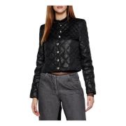 Patrizia Pepe Ultralight Piumino Jacka Black, Dam