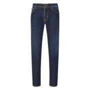 Jacob Cohën Förstörd Bard Denim Jeans Blue, Herr