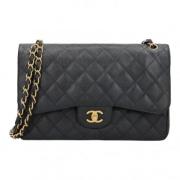 Chanel Vintage Pre-owned Laeder axelremsvskor Black, Dam