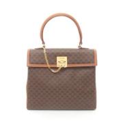 Celine Vintage Pre-owned Belagd canvas celine-vskor Brown, Dam