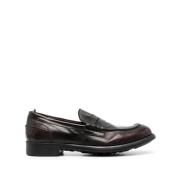 Officine Creative Läder Loafers Chronicle Stil Black, Herr