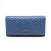 Gucci Vintage Pre-owned Laeder plnbcker Blue, Dam