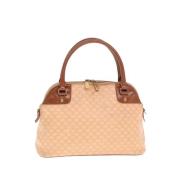 Celine Vintage Pre-owned Canvas handvskor Beige, Dam