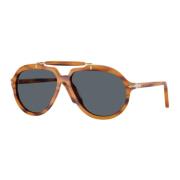 Persol Stiliga solglasögon i röd nyans Brown, Unisex