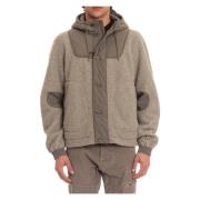 C.p. Company Nylon Huva Jacka med Dragkedja Brown, Herr