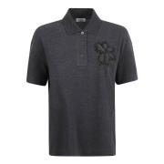 Brunello Cucinelli Antracit Polo T-shirt Kollektion Gray, Dam