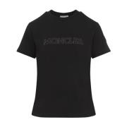 Moncler Snygg Svart Dam T-shirt Black, Dam