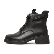 Cesare Gaspari Stiliga blockklack ankelboots - Svart Black, Dam