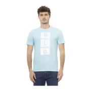 Baldinini Kortärmad Rund Hals T-shirt Blue, Herr