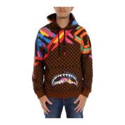 Sprayground Checkit Hoodie Brun Bomullshoodie Brown, Herr